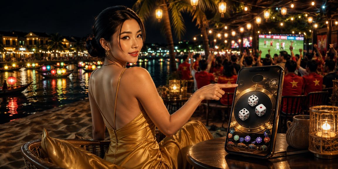 Người chơi tài xỉu tại Hội An với xúc xắc truyền thống Việt Nam